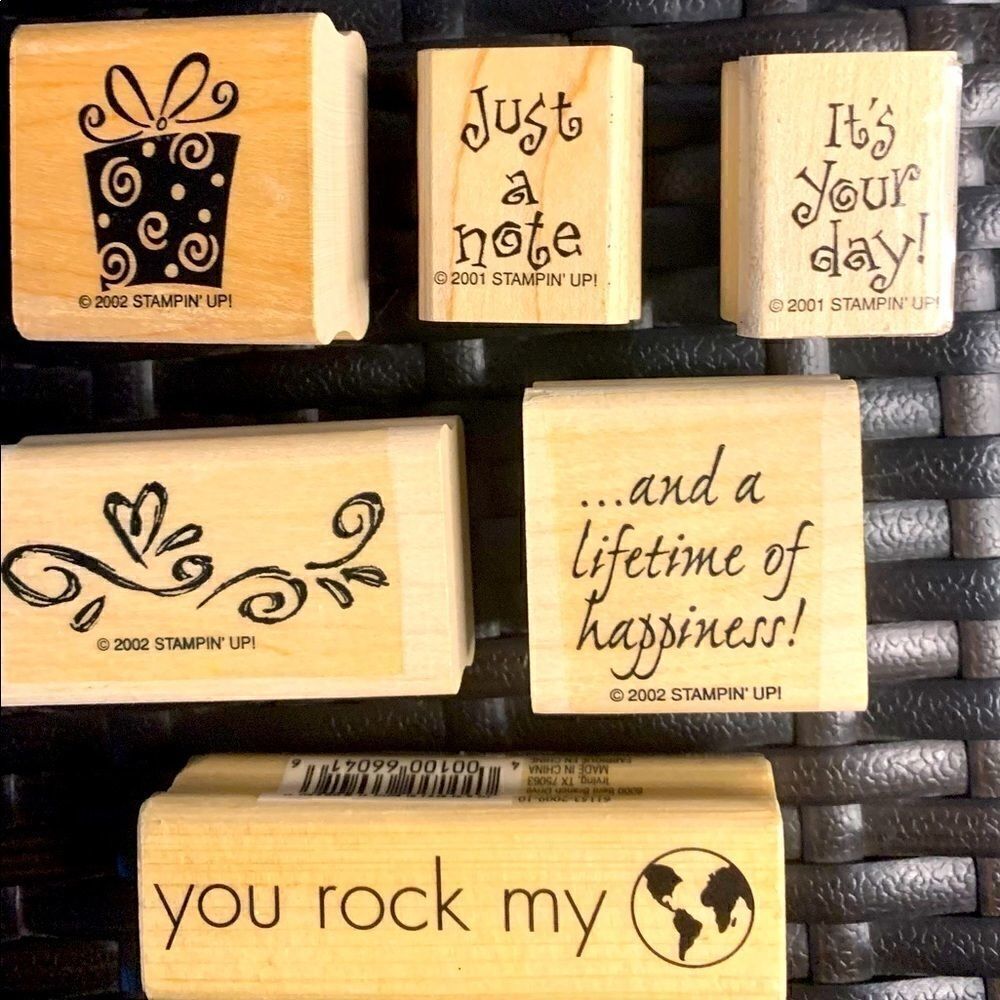Stamping’ Up! Happiness present note rock world